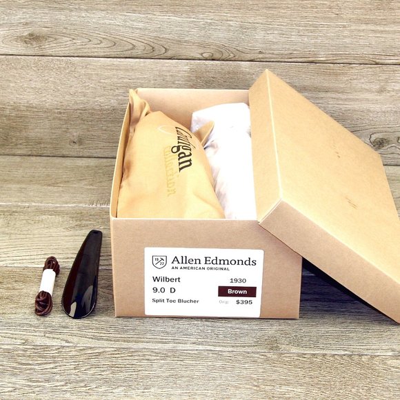Allen Edmonds WILBERT 9 D Brown * new Bags (add $15 new Shoe Trees) main image 10